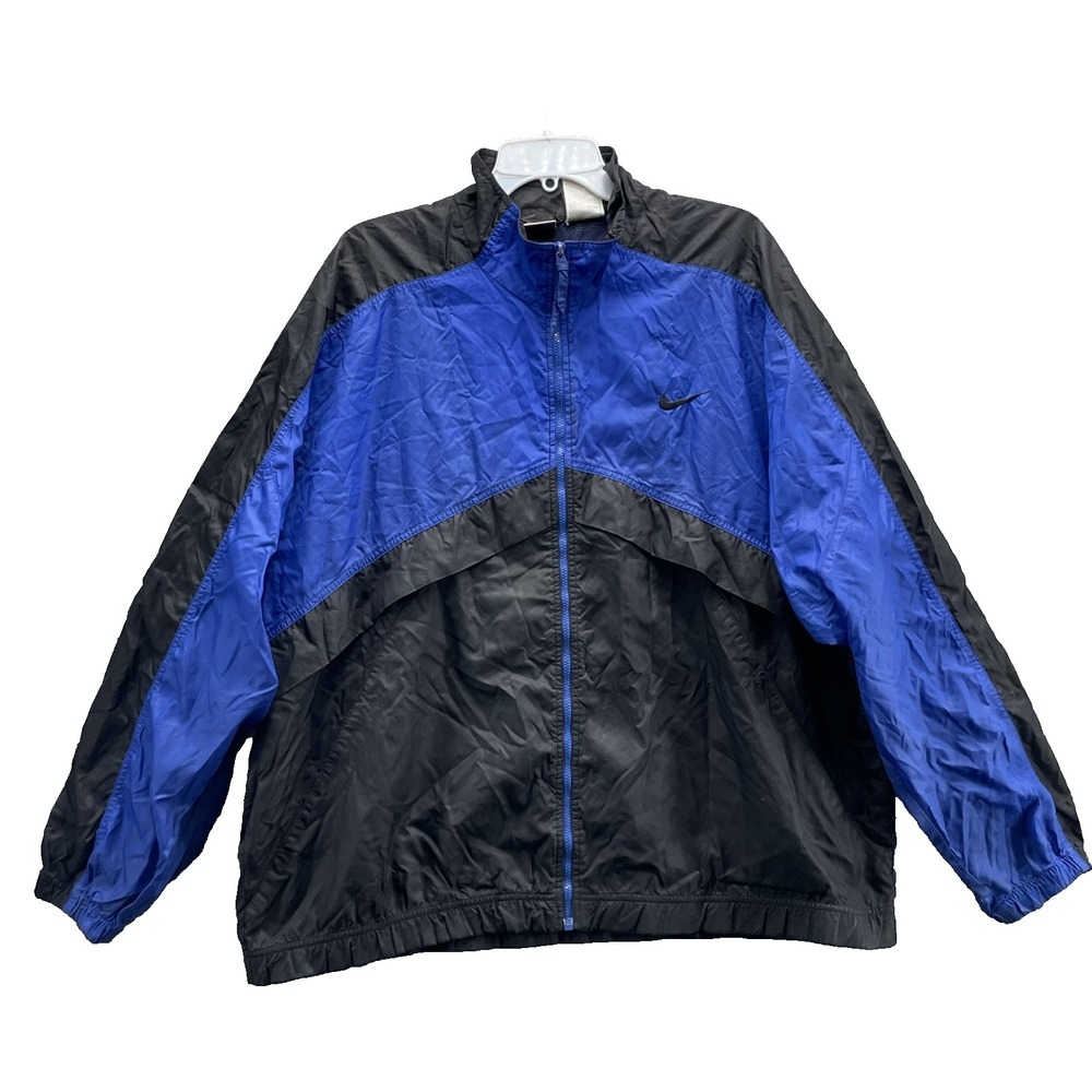 Vintage Nike Windbreaker Jacket Men XXL Colorblock Sportswear 90's Outdoor Retro